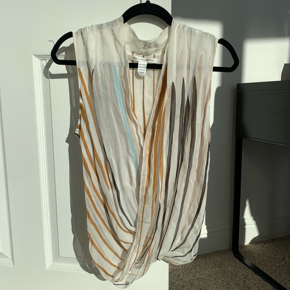 Sheer Striped Top